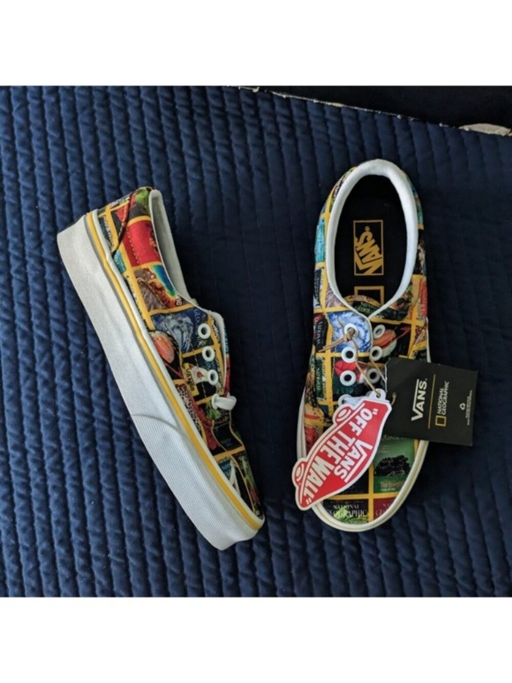 Vans X National Geographic Era Women 5 Multicolor Canvas Low Top 062026 - Picture 5 of 9